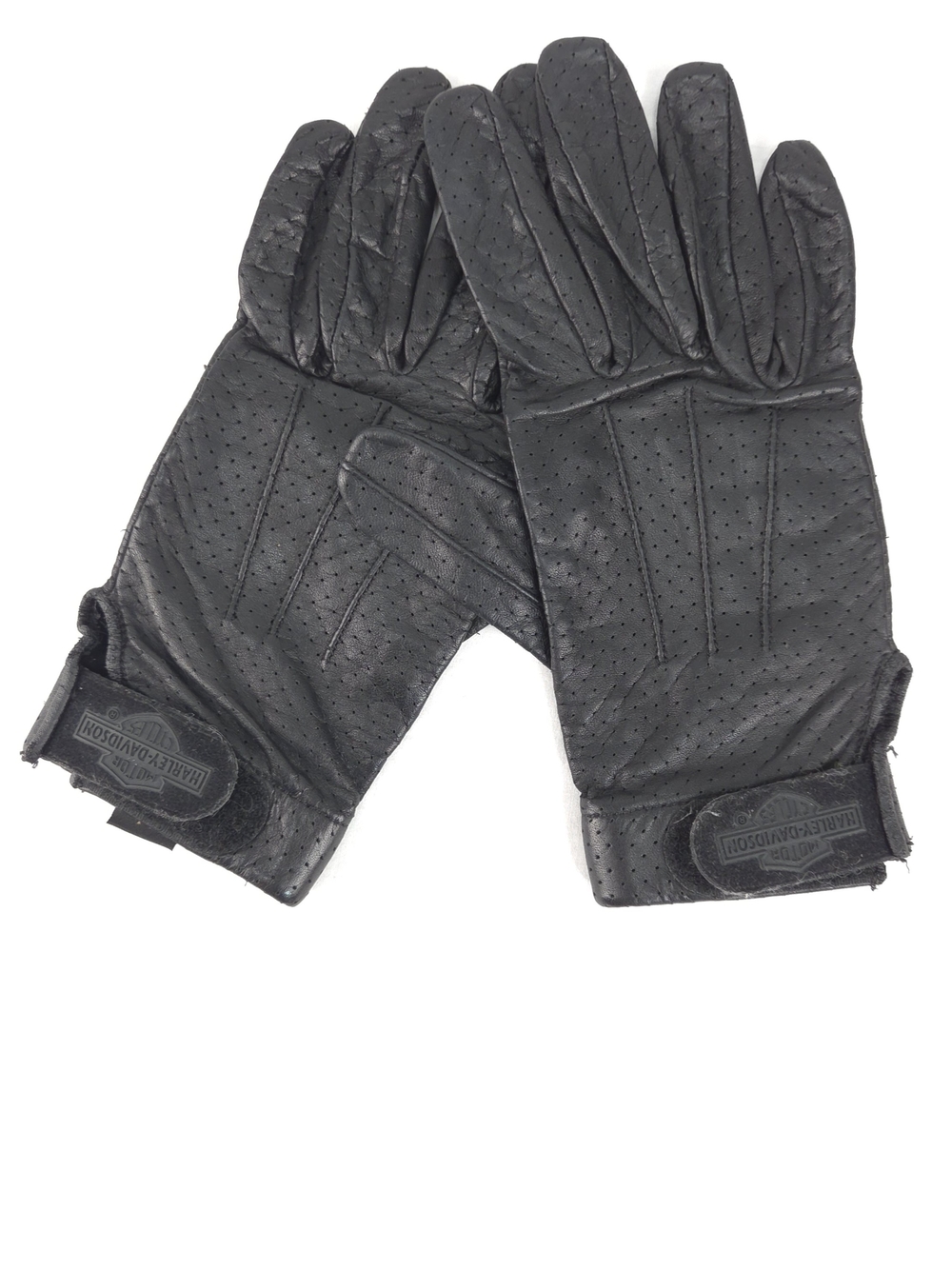 Harley-Davidson Women's Black Perforated Padded Riding Gloves